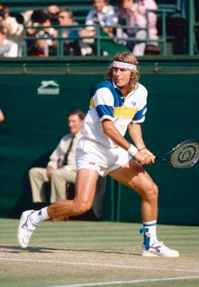 Swedish tennis player Peter Lundgren, Wimbledon, UK 1990s 