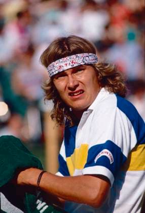 Swedish tennis player Peter Lundgren, Wimbledon, UK 1990s 