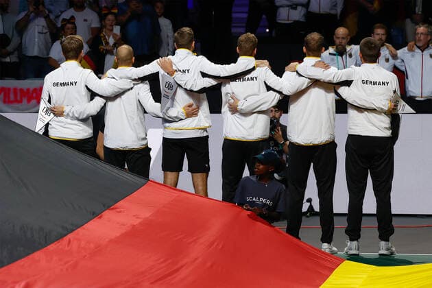 Opening Ceremony Team Germany vs Team Canada, Davis Cup Finals 2022, Palacio de Deportes JosÃ Copyright: xJuergenxHasenkopfx