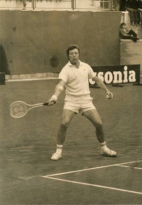 Italian tennis player Nicola Pietrangeli, 1970s 