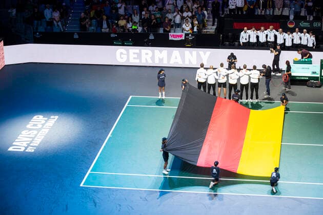 Team of Germany ESP, Germany vs Canada, Tennis Davis Cup, Quarter Finals, 24 11 2022 ESP, Germany vs Canada, Tennis Davis Cup, Quarter Finals, 24 11 2022 Malaga Copyright: xEibner-Pressefoto OmarxArnaux EP_EER