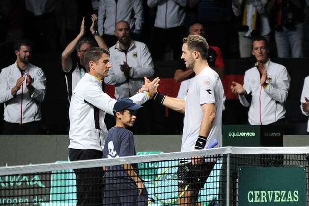 MALAGA, SPAIN - NOVEMBER 24: Jan-Lennard Struff during the Davis Cup by Rakuten Finals 2022 quarter-finals match between Germany and Canada at Palacio de los Deportes Jose Maria Martin Carpena on November 24, 2022 in Malaga, Spain Copyright: xANDREAxROSITO 87x DSC_2861