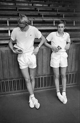 STOCKHOLM 19701108 First prize in the Kings Jug tennis competition was won by Magnus Feldt from Lund To the right second prize winner Björn Borg Photo Jacob Forsell XP SCANPIX Code 14 AFTONBLADET OUT STOCKHOLM SWEDEN x14x  Copyright: xJacobxForsellx xXPx xTTx KUNGENS KANNA