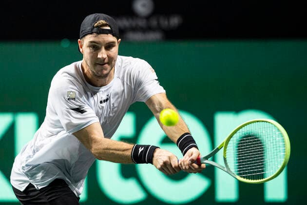 Jan Lennard Struff of Germany ESP, Germany vs Canada, Tennis Davis Cup, Quarter Finals, 24 11 2022 ESP, Germany vs Canada, Tennis Davis Cup, Quarter Finals, 24 11 2022 Malaga Copyright: xEibner-Pressefoto OmarxArnaux EP_EER