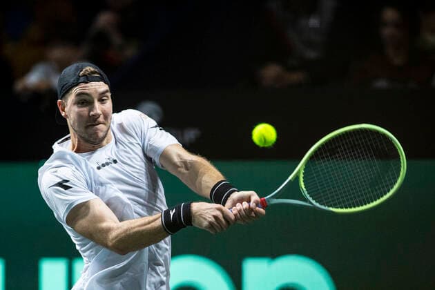 Jan Lennard Struff of Germany ESP, Germany vs Canada, Tennis Davis Cup, Quarter Finals, 24 11 2022 ESP, Germany vs Canada, Tennis Davis Cup, Quarter Finals, 24 11 2022 Malaga Copyright: xEibner-Pressefoto OmarxArnaux EP_EER