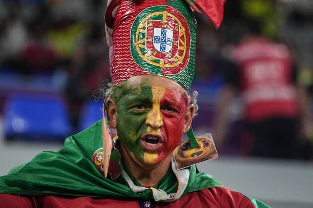 Portugal v Ghana: Group H - FIFA World Cup, WM, Weltmeisterschaft, Fussball Qatar 2022 Fan of Portugal team during FIFA World Cup Qatar 2022 Group H football match between Portugal and Ghana at Stadium 974 in Doha on 24 November 2022. Doha Qatar  Copyright: xAymanxArefx originalFilename:aref-notitle221124_npDWB.jpg