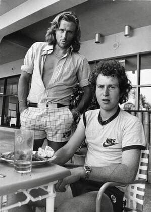 JAMAICA 1978 Tennis players Björn Borg and John McEnroe participate in a WCT tournament in Jamaica Photo Jacob Forsell EXP SCANPIX Code 14 AFTONBLADET OUT JAMAICA x14x  Copyright: xJacobxForsellx xEXPx xTTx BORG-MCENROE