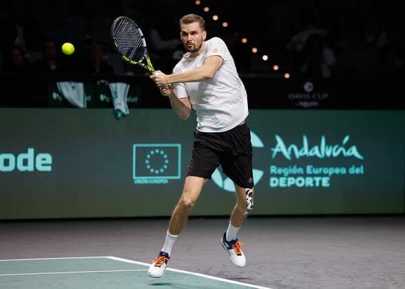 Oscar Otte GER , Davis Cup Finals 2022, Palacio de Deportes JosÃ Copyright: xJuergenxHasenkopfx