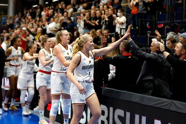 24 11 2022, Qualification FIBA Basketball Women European Championship 2023, Germany Bosnia and Herzegovina, 9, Emma Eichmeyer, Germany Weißenfels Stadthalle Weißenfels Sachsen Anhalt Germany