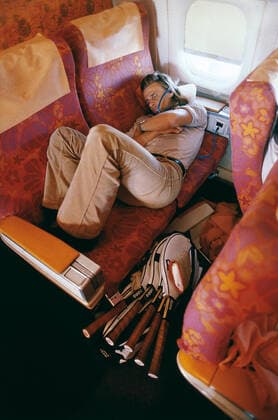 LONDON 1978 Björn Borg during a night flight across the Atlantic, between Jamaica and London Photo Jacob Forsell XP SCANPIX Code 14 AFTONBLADET OUT LONDON GREAT BRITAIN x14x  Copyright: xJacobxForsellx xXPx xTTx BORG FLYGNING