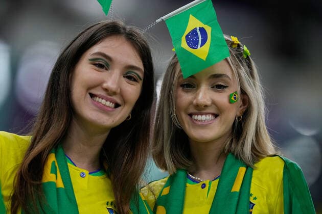 Brazil fans (BRA), NOVEMBER 24, 2022 - Football Soccer : FIFA World Cup, WM, Weltmeisterschaft, Fussball Qatar 2022 Group G match between Brazil 2-0 Serbia at Lusail Stadium in Lusail, Qatar.  (204678764)