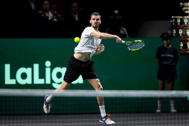 Oscar Otte of Germany ESP, Germany vs Canada, Tennis Davis Cup, Quarter Finals, 24 11 2022 ESP, Germany vs Canada, Tennis Davis Cup, Quarter Finals, 24 11 2022 Malaga Copyright: xEibner-Pressefoto OmarxArnaux EP_EER