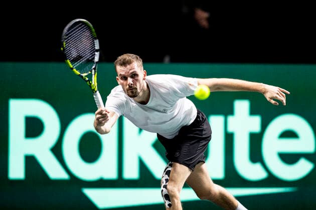 Oscar Otte of Germany ESP, Germany vs Canada, Tennis Davis Cup, Quarter Finals, 24 11 2022 ESP, Germany vs Canada, Tennis Davis Cup, Quarter Finals, 24 11 2022 Malaga Copyright: xEibner-Pressefoto OmarxArnaux EP_EER