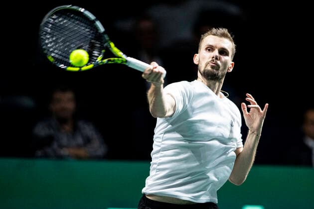 Oscar Otte of Germany ESP, Germany vs Canada, Tennis Davis Cup, Quarter Finals, 24 11 2022 ESP, Germany vs Canada, Tennis Davis Cup, Quarter Finals, 24 11 2022 Malaga Copyright: xEibner-Pressefoto OmarxArnaux EP_EER