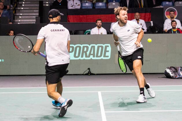 Kevin Krawietz and Tim Puetz of Germany ESP, Germany vs Canada, Tennis Davis Cup, Quarter Finals, 24 11 2022 ESP, Germany vs Canada, Tennis Davis Cup, Quarter Finals, 24 11 2022 Malaga Copyright: xEibner-Pressefoto OmarxArnaux EP_EER