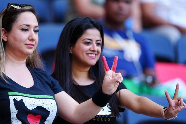 Mandatory Credit: Photo by Javier Garcia Shutterstock (13634738d) Female Iranian fans show their support for protests in Iran Wales v Iran, FIFA World Cup, WM, Weltmeisterschaft, Fussball 2022, Group B, Football, Ahmad Bin Ali Stadium, Ar-Rayyan, Qatar - 25 Nov 2022 Editorial Use Only Wales v Iran, FIFA World Cup 2022, Group B, Football, Ahmad Bin Ali Stadium, Ar-Rayyan, Qatar - 25 Nov 2022 Editorial Use Only  Copyright: xJavierxGarcia Shutterstockx 13634738d