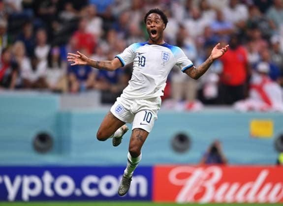 FOOTBALL World Cup 2022 PRE-ROUND GROUP B England USA 25 11 2022 Raheem Sterling England