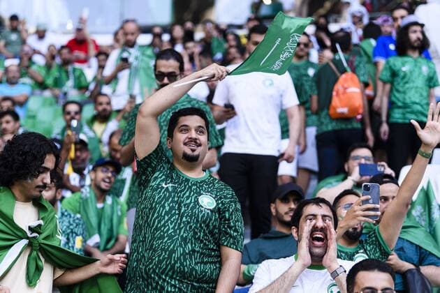 RECORD DATE NOT STATED FIFA World Cup, WM, Weltmeisterschaft, Fussball Qatar 2022 Poland vs Saudi Arabia Fans o Aficion during the game Poland vs Saudi Arabia, Corresponding to Group C of the FIFA World Cup Qatar 2022, at Education City Stadium, Doha, November 26, 2022. <br><br> Fans o Aficion durante el partido Polonia vs Arabia Saudita, correspondiente al Grupo C de la Copa Mundial de la FIFA Qatar 2022, en el Estadio Ciudad de la Educacion, 26 de noviembre de 2022. DOHA DOHA QATAR  Copyright: xMarcioxMachadox 20221126_11466