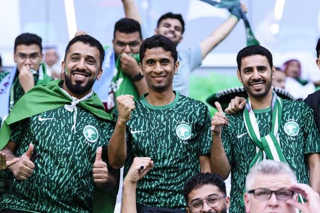 RECORD DATE NOT STATED FIFA World Cup, WM, Weltmeisterschaft, Fussball Qatar 2022 Poland vs Saudi Arabia Fans o Aficion during the game Poland vs Saudi Arabia, Corresponding to Group C of the FIFA World Cup Qatar 2022, at Education City Stadium, Doha, November 26, 2022. <br><br> Fans o Aficion durante el partido Polonia vs Arabia Saudita, correspondiente al Grupo C de la Copa Mundial de la FIFA Qatar 2022, en el Estadio Ciudad de la Educacion, 26 de noviembre de 2022. DOHA DOHA QATAR  Copyright: xMarcioxMachadox 20221126_11471