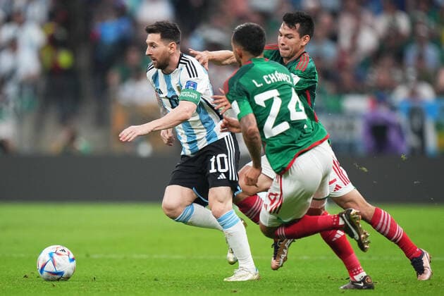 QAT: Argentina - Mexico. FIFA World Cup, WM, Weltmeisterschaft, Fussball Qatar 2022 Lionel Messi of Argentina during the FIFA World Cup Qatar 2022 match, Group C, between Argentina and Mexico played at Lusail Stadium on Nov 26, 2022 in Lusail, Qatar. Copyright: xBaguxBlancox xPRESSINx WC_221126_526