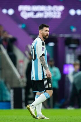 Argentina v Mexico: Group C - FIFA World Cup, WM, Weltmeisterschaft, Fussball Qatar 2022 Lionel Messi right winger of Argentina and Paris Saint-Germain during the FIFA World Cup Qatar 2022 Group C match between Argentina and Mexico at Lusail Stadium on November 26, 2022 in Lusail City, Qatar. Lusail City Qatar  Copyright: xJosexBretonx originalFilename:breton-argentin221126_npS6E.jpg