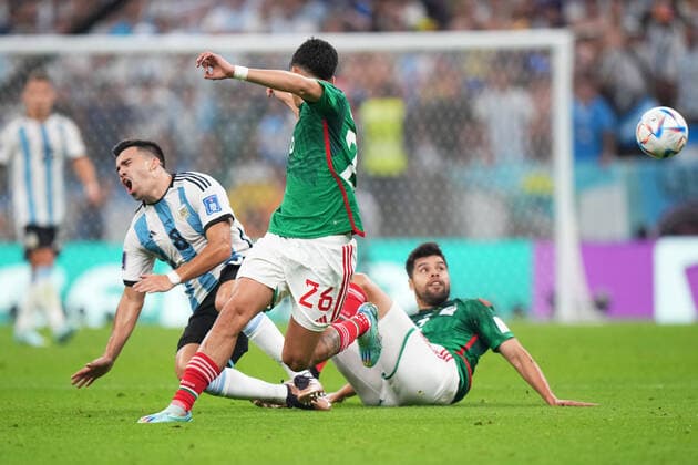 QAT: Argentina - Mexico. FIFA World Cup, WM, Weltmeisterschaft, Fussball Qatar 2022 Marcos Acuna of Argentina during the FIFA World Cup Qatar 2022 match, Group C, between Argentina and Mexico played at Lusail Stadium on Nov 26, 2022 in Lusail, Qatar. Copyright: xBaguxBlancox xPRESSINx WC_221126_551