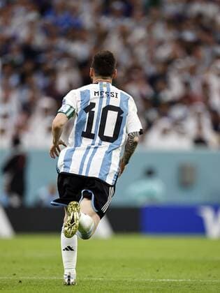 LUSAIL CITY Lionel Messi of Argentina during the FIFA World Cup Qatar 2022 group C match between Argentina and Mexico at Lusail Stadium on November 26, 2022 in Lusail City, Qatar AP Dutch Height MAURICE OF STONE FIFA World Cup Qatar 2022 2022 xVIxANPxSportx xMauricexvanxSteenxWKxIVx 458391787 originalFilename: 458391787.jpg