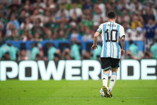 QAT: Argentina - Mexico. FIFA World Cup, WM, Weltmeisterschaft, Fussball Qatar 2022 Lionel Messi of Argentina during the FIFA World Cup Qatar 2022 match, Group C, between Argentina and Mexico played at Lusail Stadium on Nov 26, 2022 in Lusail, Qatar. Copyright: xBaguxBlancox xPRESSINx WC_221126_598