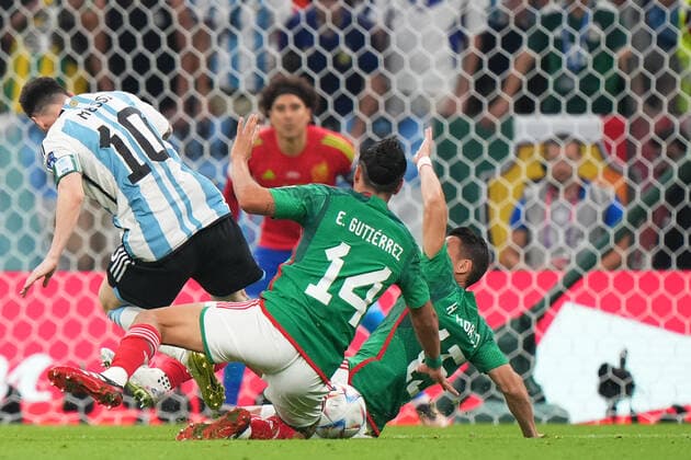 QAT: Argentina - Mexico. FIFA World Cup, WM, Weltmeisterschaft, Fussball Qatar 2022 Lionel Messi of Argentina during the FIFA World Cup Qatar 2022 match, Group C, between Argentina and Mexico played at Lusail Stadium on Nov 26, 2022 in Lusail, Qatar. Copyright: xBaguxBlancox xPRESSINx WC_221126_600