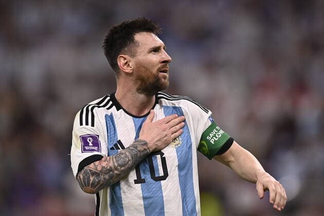 Foto Fabio Ferrari LaPresse 26 Novembre 2022 Qatar - - Calcio - Qatar 2022 - Coppa del Mondo Fifa - Argentina vs Messico - Gruppo C - Fase a Gironi - Lusail Stadium. Nella foto: esultanza Leo Messi November 26, 2022 , Qatar - sport - Soccer - Qatar 2022- FIFA World Cup, WM, Weltmeisterschaft, Fussball - Argentina vs Mexico - Group C - group stage - Lusail Stadium. In the pic: Leo Messi  Copyright: xFabioxFerrari LaPressex