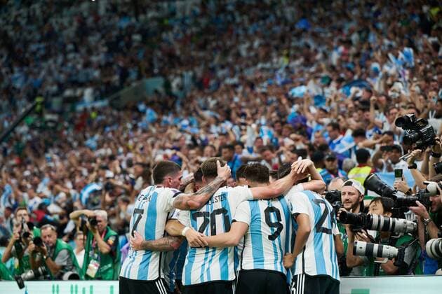 RECORD DATE NOT STATED FIFA World Cup, WM, Weltmeisterschaft, Fussball Qatar 2022 Argentina vs Mexico Lionel Messi celebrates his goal 1-0 of Argentina during the game Argentina vs Mexican national team, Nationalteam (Mexico), Corresponding to Group C of the FIFA World Cup Qatar 2022, at Lusail Stadium, Lusail, Doha, November 26, 2022. <br><br> Lionel Messi celebra su gol 1-0 de Argentina durante el partido Argentina vs Seleccion Nacional Mexicana (Mexico), correspondiente al Grupo C de la Copa Mundial de la FIFA Qatar 2022, en el Estadio Lusail, Lusail, Doha, 26 de noviembre de 2022. LUSAIL DOHA QATAR Copyright: xJorgexMartinezx 20221126_12362