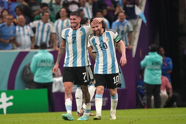 Football , FIFA World Cup 2022, Football World Cup Qatar 2022, GroupPhase, Group C , Argentina Mexico, 26 11 2022 , Luseil Stadium, Doha Qatar, Argentina Foto Chai von der Laage FIFA regulations prohibit any use of photographs as image sequences and or quasi video EDITORIAL USE ONLY,