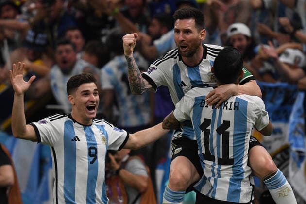 DOHA (QATAR), 26 11 2022 - WORLD CUP ARGENTINA vs MEXICO - Goal by Messi in the Match between Argentina vs Mexico, for the first phase of the Qatar FIFA World Cup, WM, Weltmeisterschaft, Fussball held at Lusail Stadium, in Doha , this Saturday (26). Photo by Alexandre Brum Ag. frame 31119 (Alexandre Brum Ag. Enquadrar SPP) Copyright: xAlexandrexBrum Ag.xEnquadrarx xSx spp-en-AlBrEn-BRU_3468