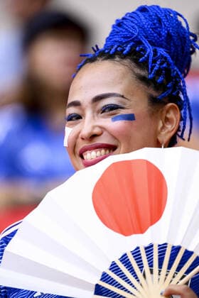 Supporters du Japon - ambiance FOOTBALL : Japon vs Costa Rica - Groupe E - coupe du Monde Qatar 2022 - 27 11 2022 JBAutissier Panoramic 