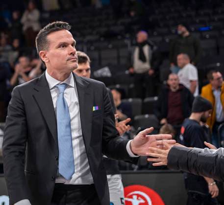 Head Coach Raoul Korner Towers 22 11 22, Hamburg, Hamburg Towers vs London Lions, 7 Days EuroCup, Basketball Season 2022 2023, Group B Â