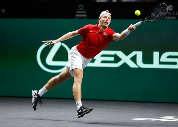 Denis Shapovalov CAN , Davis Cup Finals 2022, Palacio de Deportes JosÃ Copyright: xJuergenxHasenkopfx