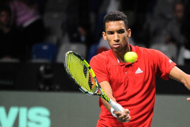 RECORD DATE NOT STATED MALAGA, SPAIN - NOVEMBER 27 : Felix Auger-Aliassime during the Davis Cup by Rakuten Finals 2022 finals match between Australia and Canada at Palacio de los Deportes Jose Maria Martin Carpena on November 27, 2022 in Malaga, Spain Copyright: xAndreaxRositox DSC_4601