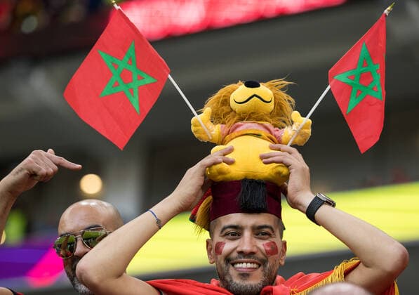 Belgium v Morocco: Group F - FIFA World Cup, WM, Weltmeisterschaft, Fussball Qatar 2022 Morocco fans during the World Cup match between Belgium vs Morocco, in Doha, Qatar, on November 27, 2022. Doha Qatar  Copyright: xFotoxOlimpikx originalFilename:jastrzebowski-belgiumv221127_npuAt.jpg