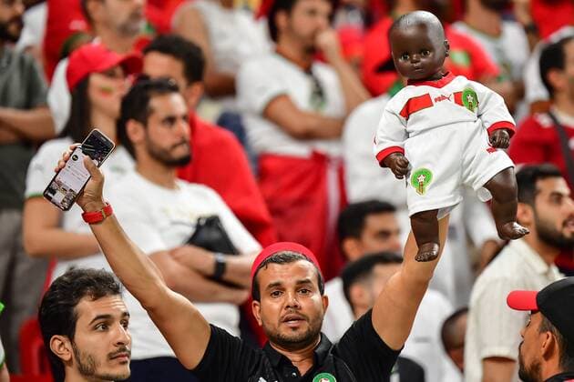 RECORD DATE NOT STATED FIFA World Cup, WM, Weltmeisterschaft, Fussball Qatar 2022 Belgium vs Morocco Fans o Aficion during the game Belgium vs Morocco, Corresponding to Group F of the FIFA World Cup Qatar 2022, at Al Thumama Stadium, Doha, on November 27, 2022. <br><br> Fans o Aficion durante el partido Belgica vs Marruecos, correspondiente al Grupo F de la Copa Mundial de la FIFA Qatar 2022, en el Estadio Al Thumama, Doha, el 27 de noviembre de 2022. DOHA DOHA QATAR  Copyright: xIsaacxOrtizx 20221127_13144
