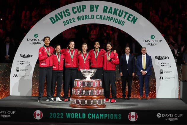 Tennis Malaga, Davis Cup final, Australia-Canada, team Canada, November 27, 2022. Photo Felice CalabroÃ¢â‚¬â ¢ Fotogramma Editorial Usage Only  Copyright: xFelicexCalabrÃ²x xIPAx 0195306907st