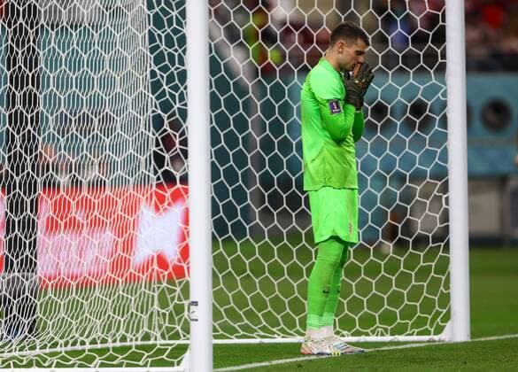 Mandatory Credit: Photo by Kieran McManus Shutterstock (13634907bd) Dominik Livakovic goalkeeper of Croatia Croatia v Canada, FIFA World Cup, WM, Weltmeisterschaft, Fussball 2022, Group F, Football, Khalifa International Stadium, Ar-Rayyan, Qatar - 27 Nov 2022 Editorial Use Only Croatia v Canada, FIFA World Cup 2022, Group F, Football, Khalifa International Stadium, Ar-Rayyan, Qatar - 27 Nov 2022 Editorial Use Only Copyright: xKieranxMcManus Shutterstockx 13634907bd