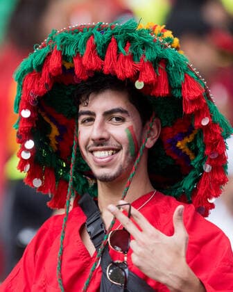 Belgium v Morocco: Group F - FIFA World Cup, WM, Weltmeisterschaft, Fussball Qatar 2022 Morocco fans during the World Cup match between Belgium vs Morocco, in Doha, Qatar, on November 27, 2022. Doha Qatar  Copyright: xFotoxOlimpikx originalFilename:jastrzebowski-belgiumv221127_np1Le.jpg