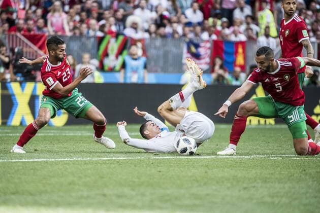 Cristiano Ronaldo 2018 FIFA World Cup, WM, Weltmeisterschaft, Fussball Portugal - Morocco, 1-0, Luzhniki Stadium, Moscow, Russia, 2018-06-20 (c) ORRE PONTUS Aftonbladet IBL Bildbyra * * * EXPRESSEN OUT * * * AFTONBLADET 85527 Moscow Russia x2512x *** Cristiano Ronaldo 2018 FIFA World CUP, Portugal Morocco, 1 0, Luzhniki Stadium, Moscow, Russia, 2018 06 20 c ORRE PONTUS Aftonbladet IBL Bildbyra EXPRESSEN OUT AFTONBLADET 85527 Moscow Russia sport x2512x  Copyright: xPontusxOrre Aftonbladet TTx 2018 FIFA World CUP, Portugal - Morocco, 1-0