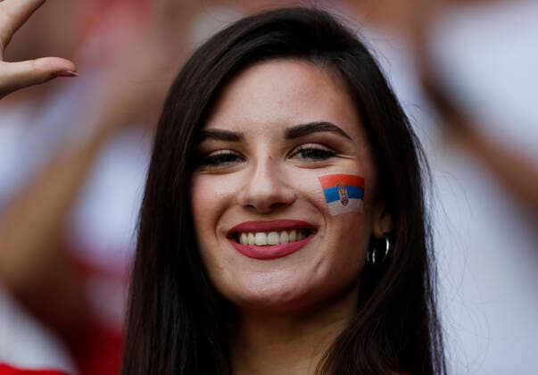 Cameroon v Serbia 2022 FIFA World Cup, WM, Weltmeisterschaft, Fussball A Serbia fan before the 2022 FIFA World Cup Group G match at Al Janoub Stadium, Al Wakrah Content Not Available For UK Newspapers Copyright: xPaulxChestertonx FIL-17650-0007 UK Newspapers OUT