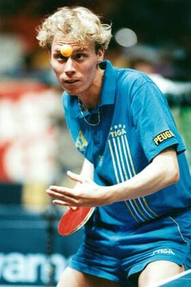 Jörgen Persson, bordtennisspelare Sverige, landslaget, match action 1993-05-26 (c) JOHANSSON BIBBI Aftonbladet IBL Bildbyra * * * EXPRESSEN OUT * * * AFTONBLADET 4186 Stockholm Sverige bordtennis x2512x *** Jörgen Persson, table tennis player Sweden, national team, match action 1993 05 26 c JOHANSSON BIBBI Aftonbladet IBL Bildbyra EXPRESSEN OUT AFTONBLADET 4186 Stockholm Sweden table tennis x2512x  Copyright: xBibbixJohansson Aftonbladet TTx