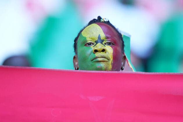 Korea Republic v Ghana: Group H - FIFA World Cup, WM, Weltmeisterschaft, Fussball Qatar 2022 Ghana supporter prior the FIFA World Cup Qatar 2022 Group H match between Korea Republic and Ghana at Education City Stadium on November 28, 2022 in Al Rayyan, Qatar. Al Rayyan Qatar  Copyright: xJosexBretonx originalFilename:breton-korearep221128_npihM.jpg