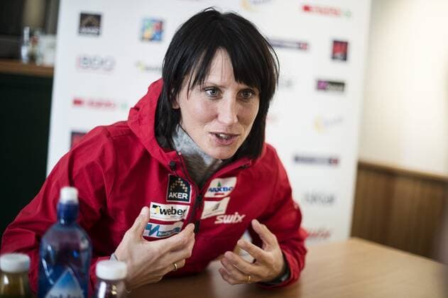 Inför OS 2014 i Sotji. Svenska och norska skidlandslaget höghöjdstränar i Italien. Marit Björgen, längdskidakare Norge, träning action 2014-01-28 (c) ORRE PONTUS Aftonbladet IBL Bildbyra * * * EXPRESSEN OUT * * * AFTONBLADET 85527 skidor x2512x *** Ahead of the 2014 Sochi Olympics Swedish and Norwegian national ski teams train at high altitude in Italy Marit Björgen, cross-country skier Norway, training action 2014 01 28 c ORRE PONTUS Aftonbladet IBL Bildbyra EXPRESSEN OUT AFTONBLADET 85527 skis x2512x  Copyright: xPontusxOrre Aftonbladet TTx