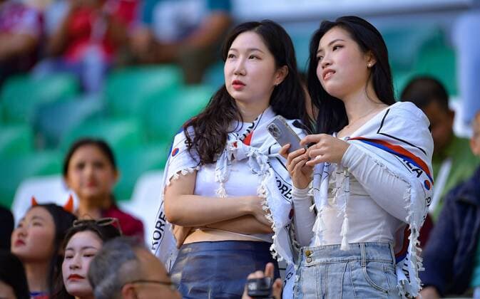 RECORD DATE NOT STATED FIFA World Cup, WM, Weltmeisterschaft, Fussball Qatar 2022 Korea Republic vs Ghana Fans o Aficion during the game Korea Republic (Shout Korea) vs Ghana, Corresponding to Group H of the FIFA World Cup Qatar 2022, at Education City Stadium, Doha, November 28, 2022. <br><br> Fans o Aficion durante el partido Republica de Corea (Corea del Sur) vs Ghana, correspondiente al Grupo H de la Copa Mundial de la FIFA Qatar 2022, en el Estadio de la Ciudad de la Educacion, Doha, 28 de noviembre de 2022. DOHA DOHA QATAR  Copyright: xAdrianxMaciasx 20221128_14424