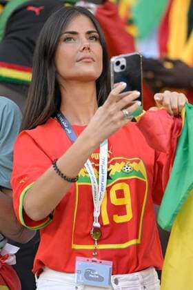 RECORD DATE NOT STATED FIFA World Cup, WM, Weltmeisterschaft, Fussball Qatar 2022 Korea Republic vs Ghana Patricia Morales, Girlfriend of Inaki Williams o Aficion during the game Korea Republic (South Korea) vs Ghana, Corresponding to Group H of the FIFA World Cup Qatar 2022, at Education City Stadium, Doha, November 28, 2022. <br><br> Fans o Aficion durante el partido Republica de Corea (Corea del Sur) vs Ghana, correspondiente al Grupo H de la Copa Mundial de la FIFA Qatar 2022, en el Estadio de la Ciudad de la Educacion, Doha, 28 de noviembre de 2022. DOHA DOHA QATAR  Copyright: xJorgexMartinezx 20221128_14528