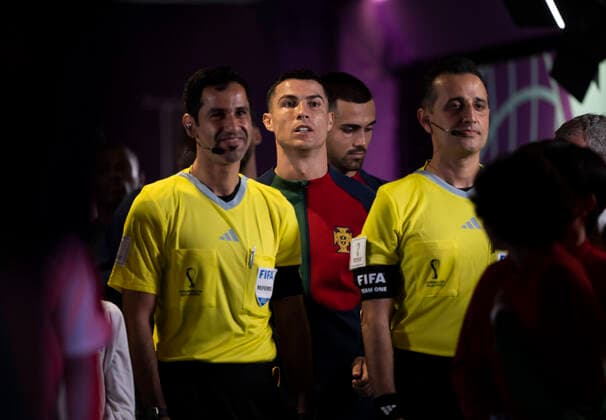 LUSAIL CITY, QATAR - NOVEMBER 28: Cristiano Ronaldo of Portugal in the tunnel before the FIFA World Cup, WM, Weltmeisterschaft, Fussball Qatar 2022 Group H match between Portugal and Uruguay at Lusail Stadium on November 28, 2022 in Lusail City, Qatar. (Photo by Sebastian Frej) WCS  Copyright: xSebastianxFrej